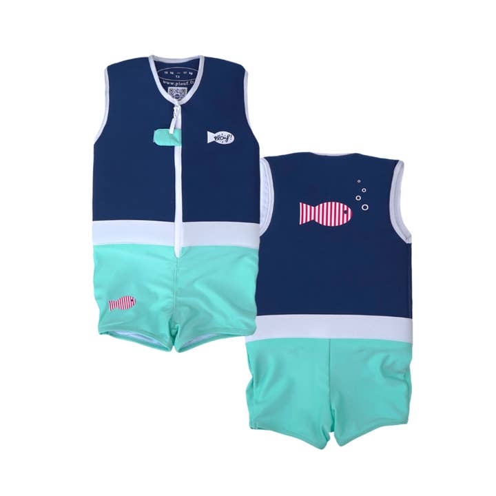Boy's floating swimsuit: Fishy for wholesale by Plouf Safety Concept