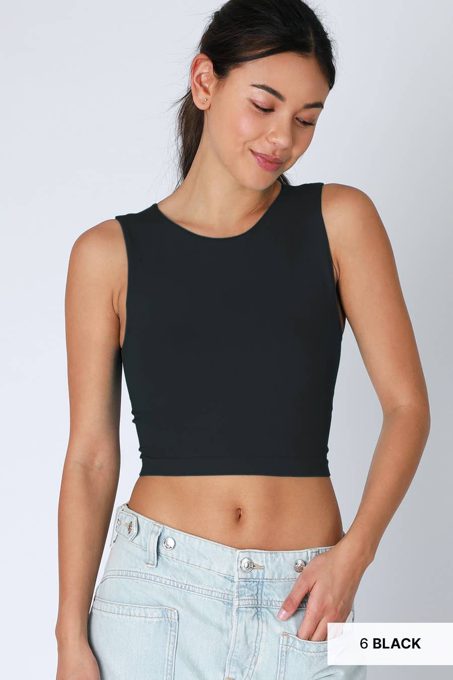 NIKIBIKI - Wholesale Knit Top - Women's - NS8370 - Clean Line Crew Neck Crop Top11