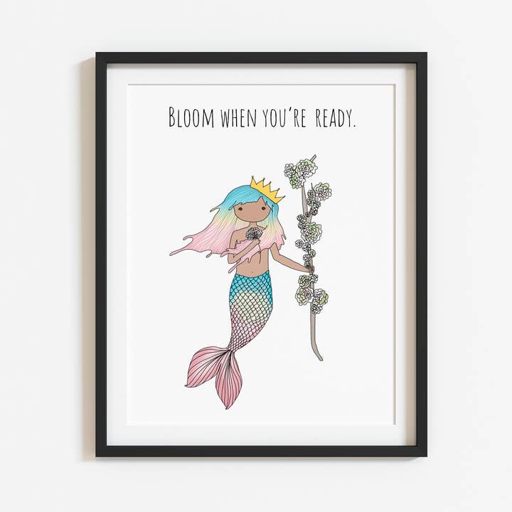 Bloom When You're Ready 8x10 Print for wholesale by Rather Puckish