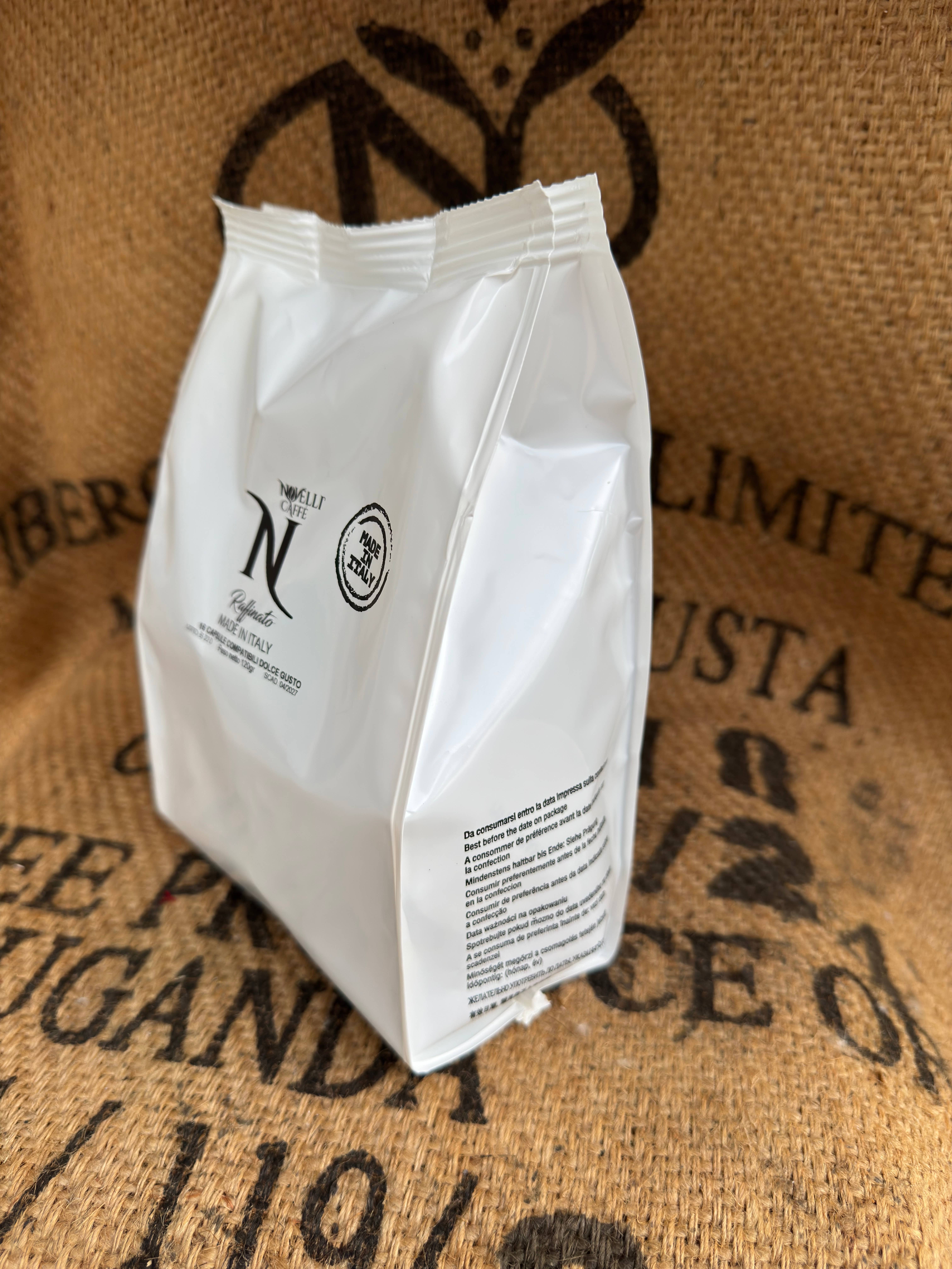 Novelli caffè – Großhandel Instantkaffee/-espresso – Novelli Caffè 16 Kaffeekapseln Dolce Gusto Raffinato2