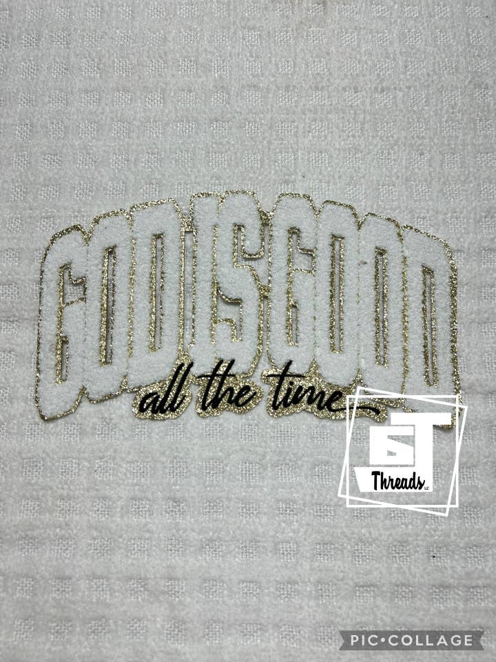 God is Good....Patches Only for wholesale by 6j Threads LLC
