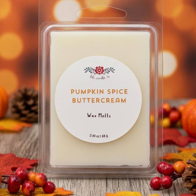 Pumpkin Spice Buttercream 2.4 oz Wax Melt for wholesale by Lili Candle Co