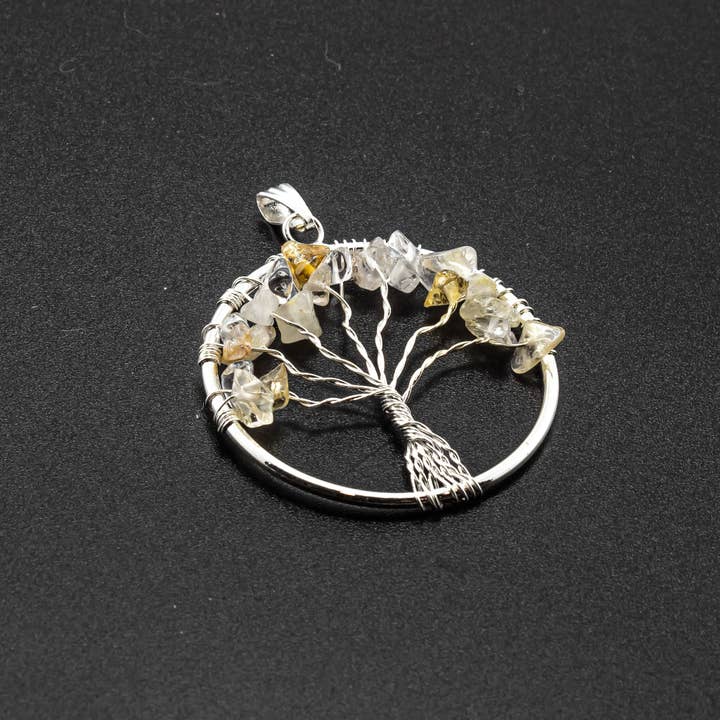 Quasar Gems USA – wholesale Individuell berlock/hänge – Livets träd ädelstenshalsband14