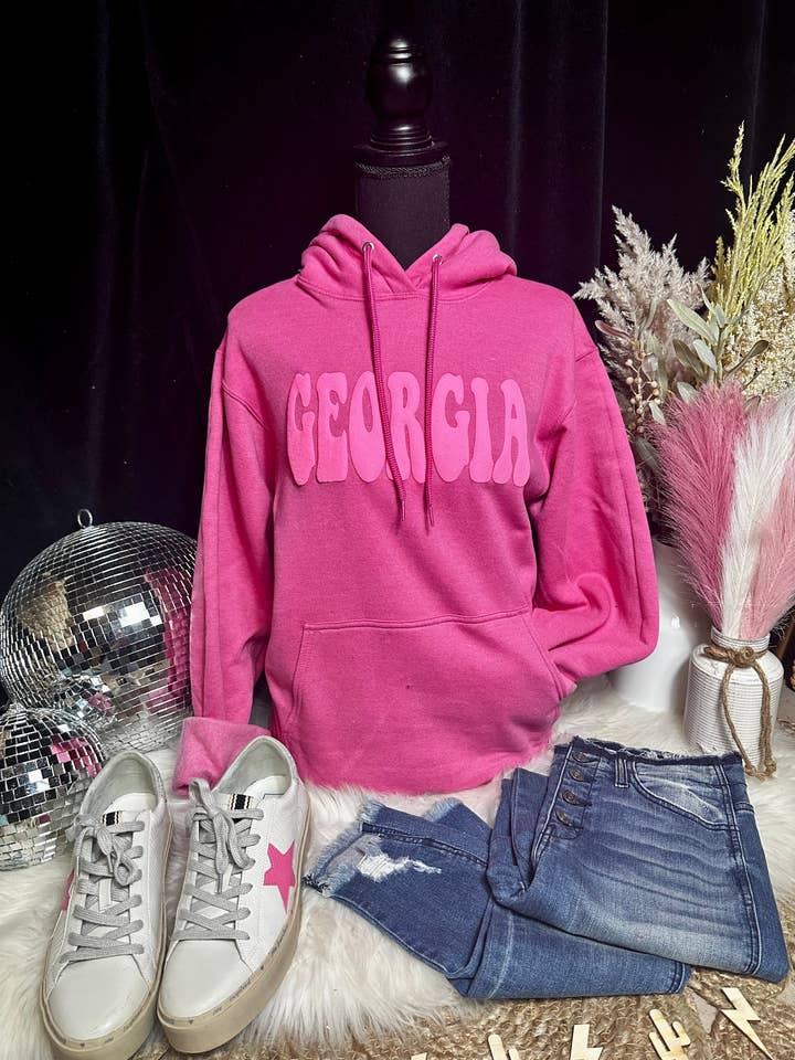 Everyday Graphic State PUFF sweatshirt/hoodie for wholesale by Truelove Apparel