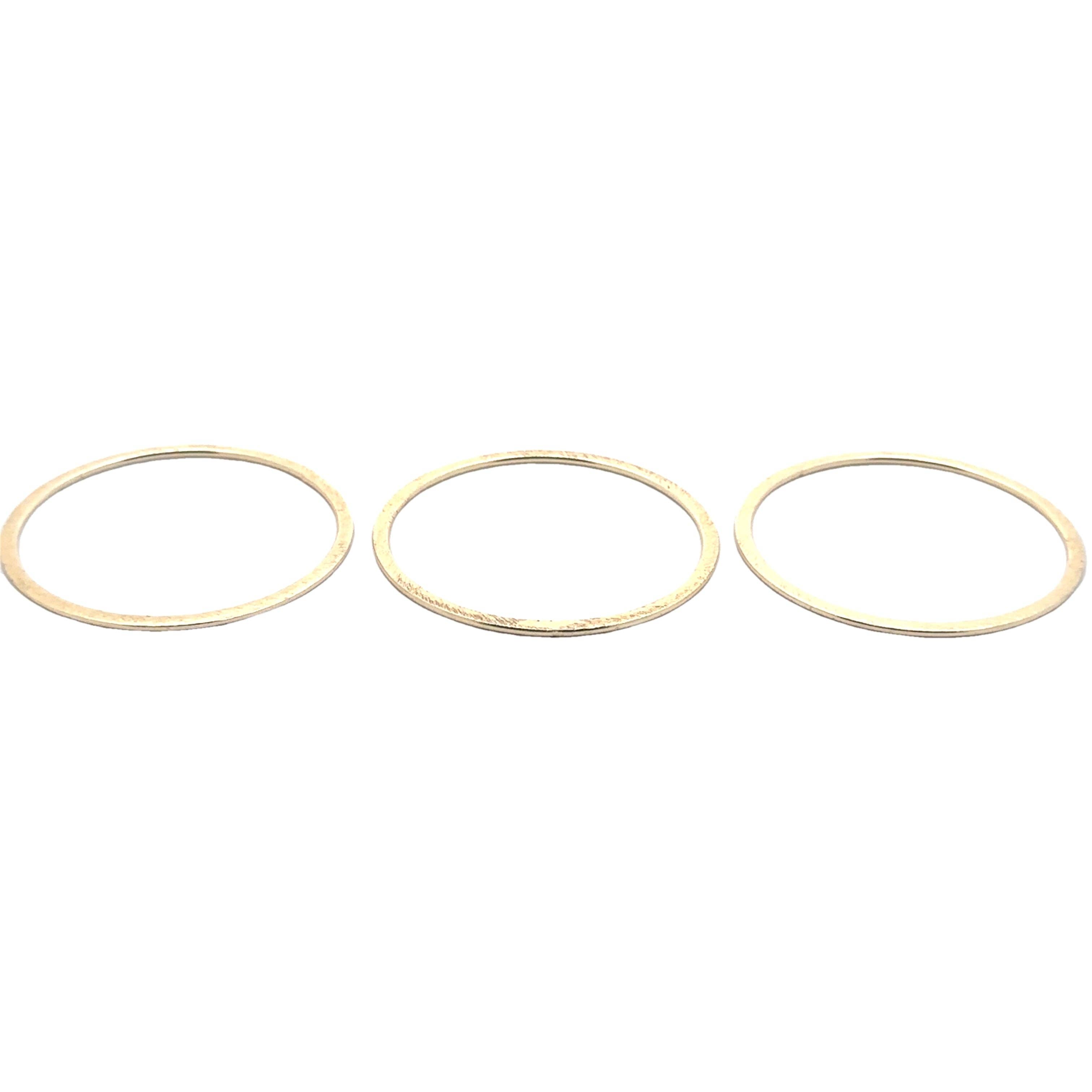 Purity Beads - Wholesale Band/Stacked Ring - A Pack of Gold Plated Rings, that are E-Coated and Brushed Finished. You can find 4 colors with various different sizes.0