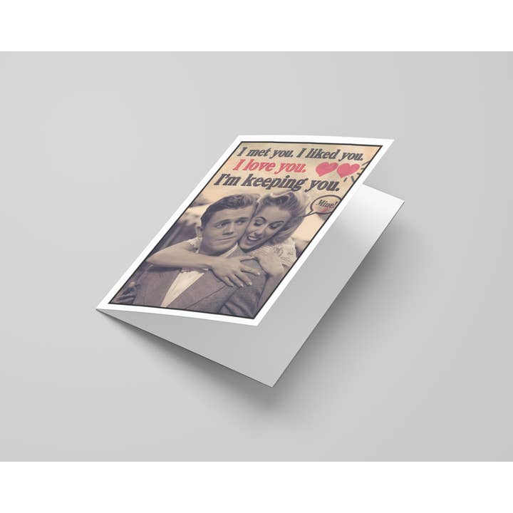 Greeting Cards by Katie Doodle & Gifts by Matchbox Card Co - Wholesale Valentine's Day Card - Vintage Funny Handmade Cute Valentine Cards for Him, Her5