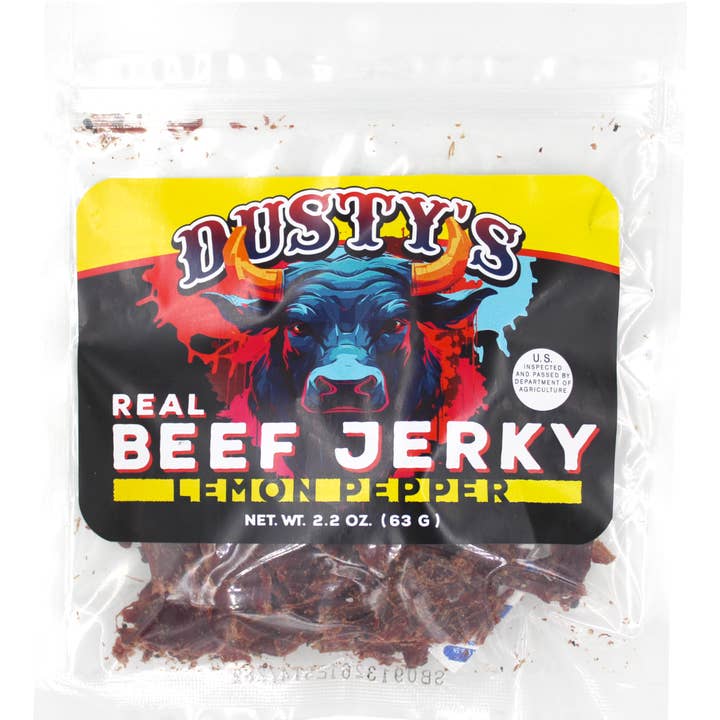 Cow Crack Wholesale - Wholesale Jerky - Dusty's Carne Seca Lemon Pepper 2.2 oz