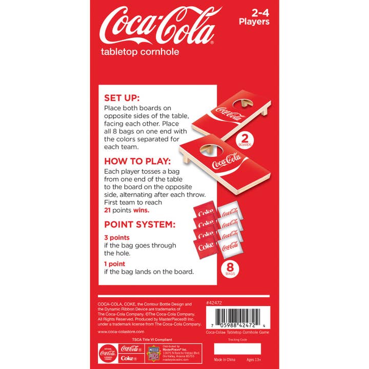 Masterpieces Puzzles - Vente Jeux de société - Jeu de table Cornhole Coca-Cola2