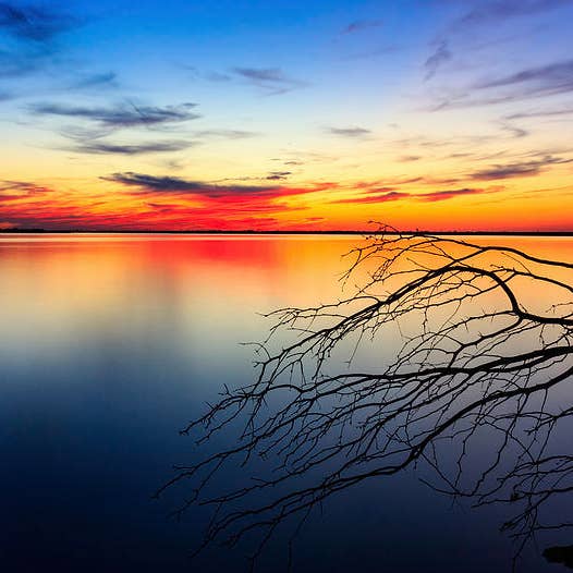 Impressão de Arte Fina de Pôr do Sol no Lago Texas TLS279 por atacado de Breaking Rules Photography