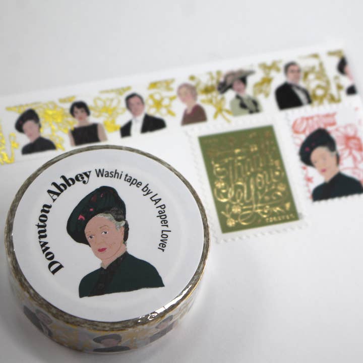 Downton Abbey Floral Metallic Washi Tape for wholesale by LA PAPER LOVER