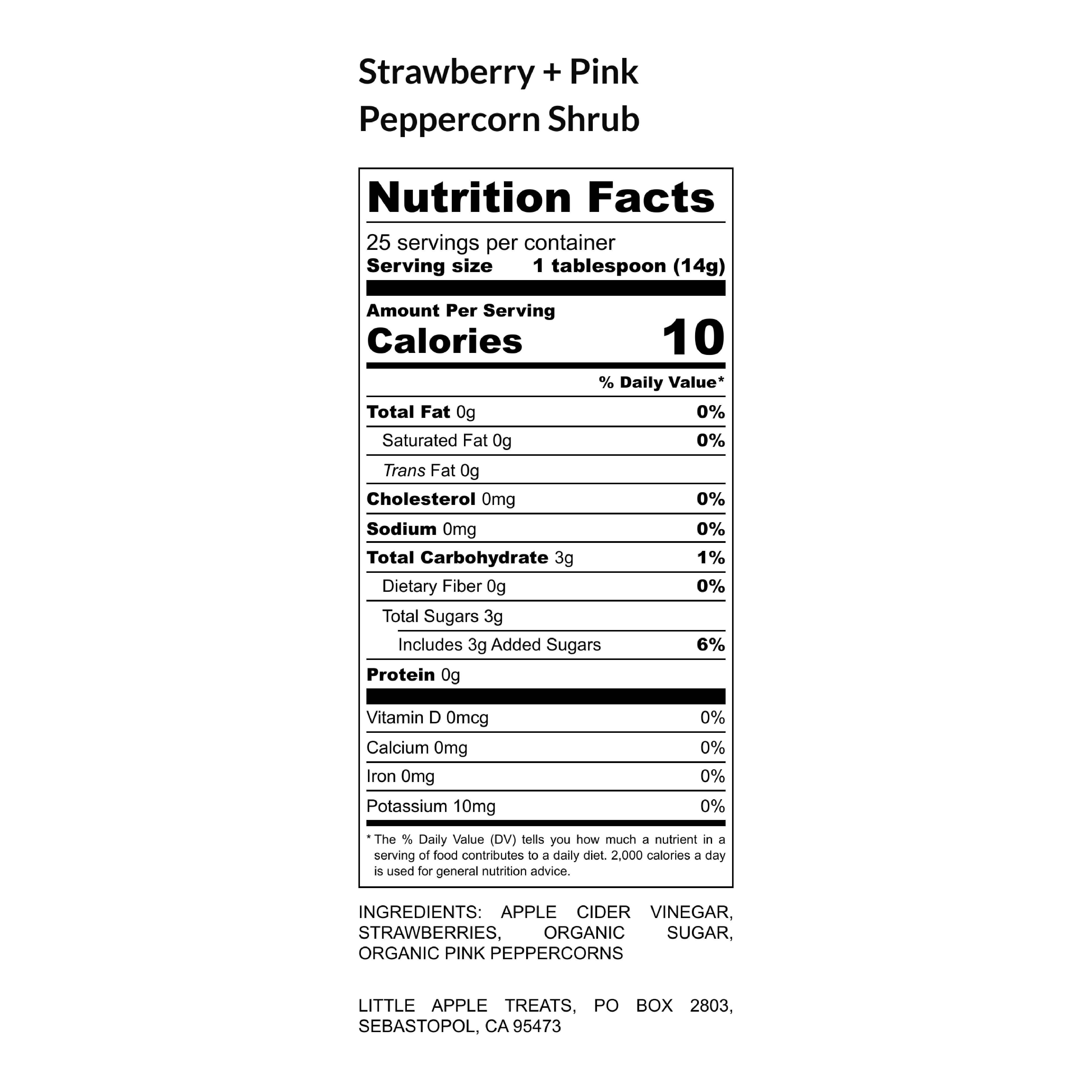 Little Apple Treats – wholesale Cocktailmix/-sockerlag – Strawberry Pink Peppercorn Cocktailbuske — med färsk frukt!5