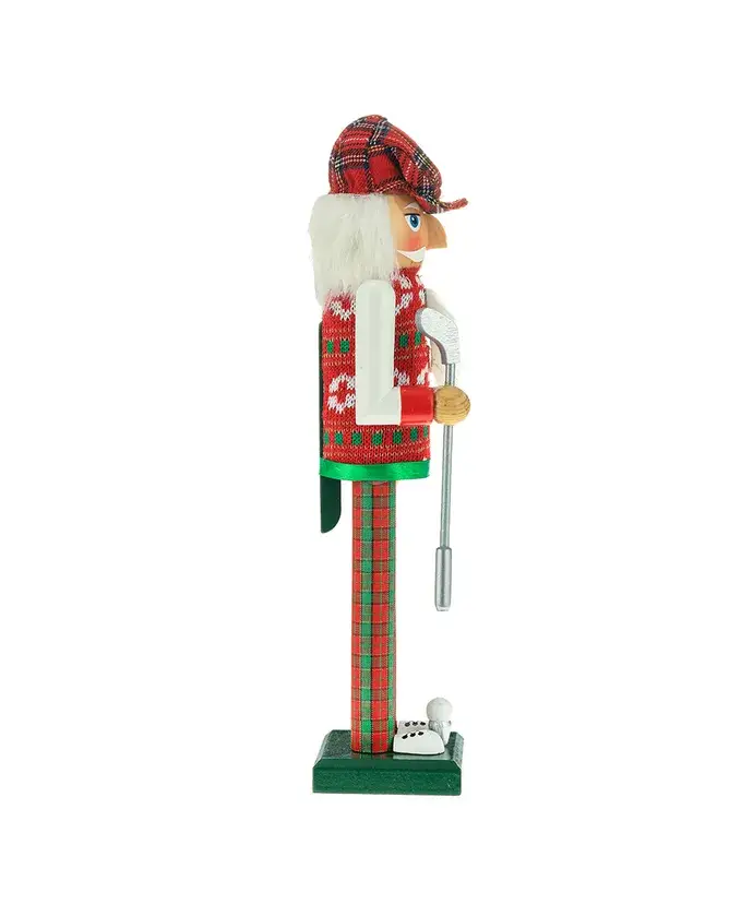 Kurt S. Adler, Inc. - Wholesale Holiday Nutcracker - 15"RED/GREEN GOLFER NUTCRACKER5