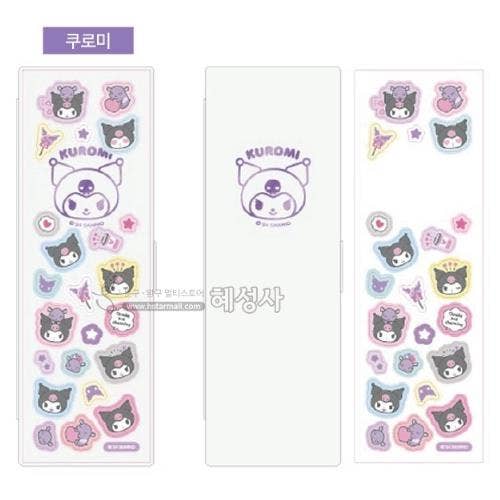 SANRIO CHARACTERS PENCIL CASE WITH STICKER - KUROMI for wholesale by BCZShop
