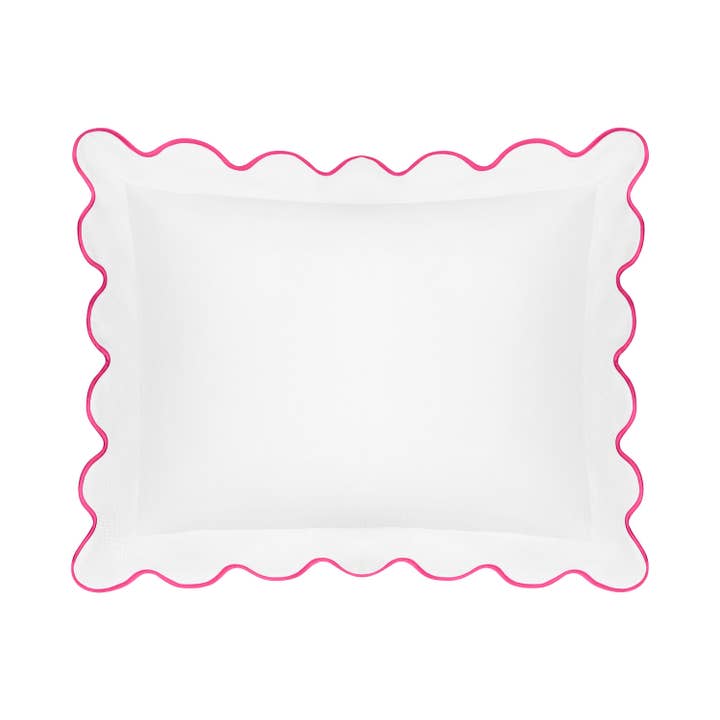 Home Treasures Linens - Wholesale Bedding Pillowcase/Sham - Honeycomb Sham (Scalloped Flange)