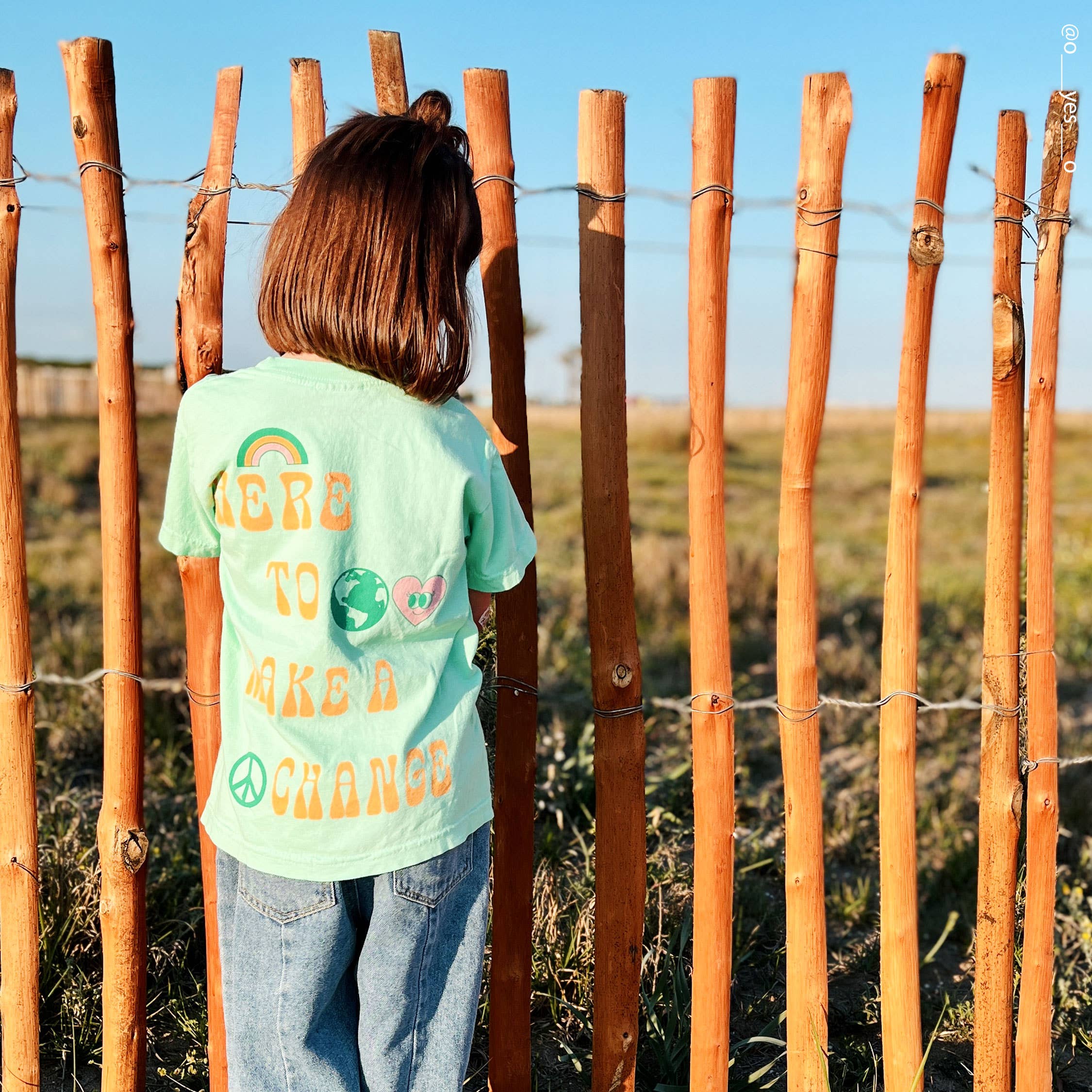 Port 213 - Wholesale Screen Printed T-Shirt - Kids - Kid's Mint Love & Peace T-shirt-Girls, Boys3