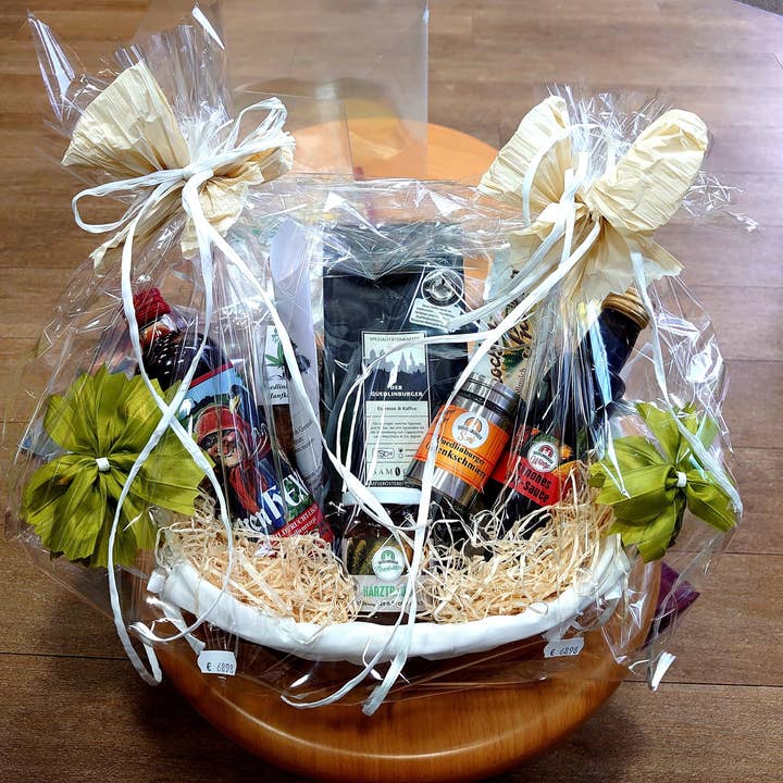 🎁 Cesta de presentes de especialidades de Harz – cheia de sabor regional por atacado de Quedlinburger Senf