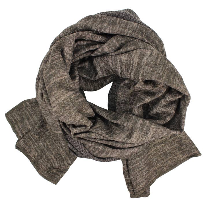 Gold Foil Heather Jersey Oblong Scarf for wholesale by Dana Herbert