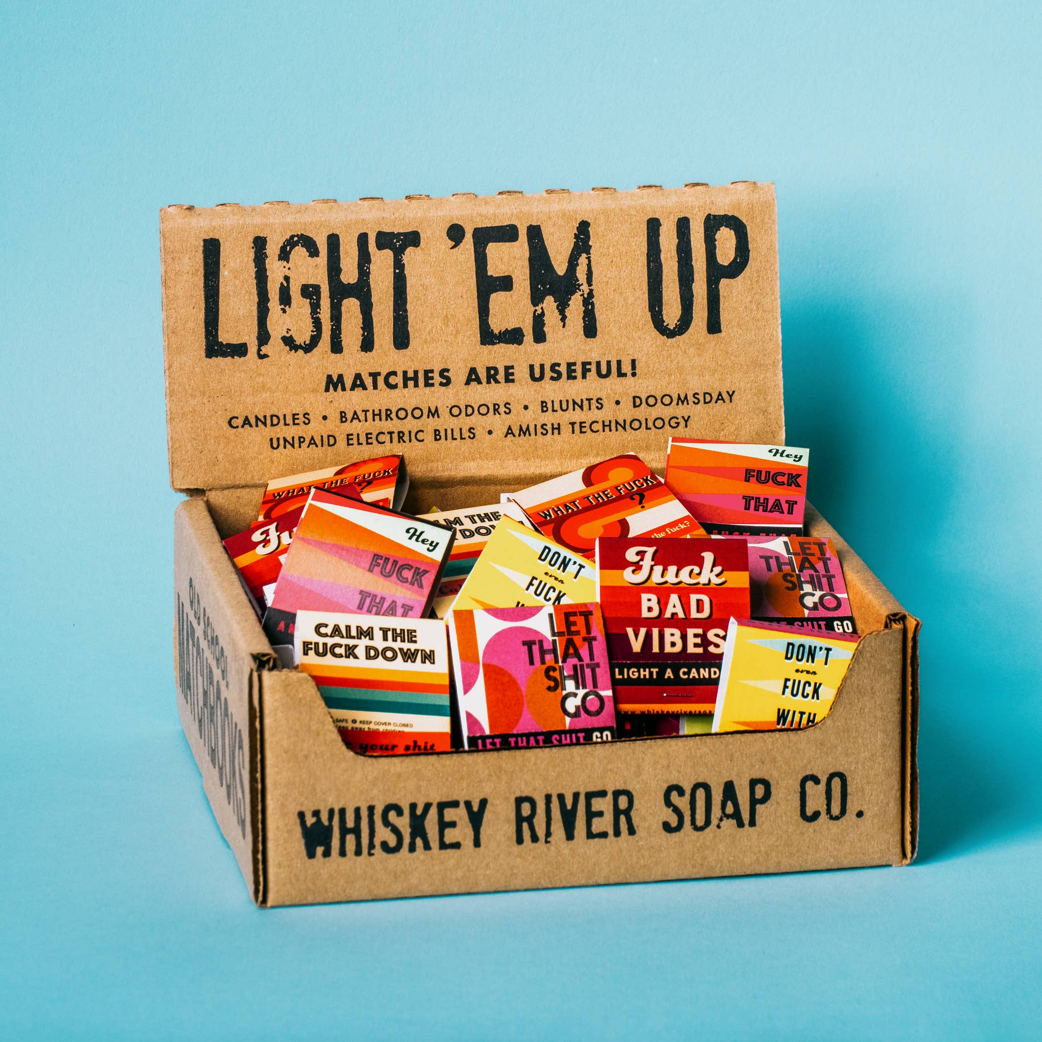 Whiskey River Soap Co. - Vente Allumettes - C'est quoi ce bordel ? Carnets d'allumettes | Matches drôles