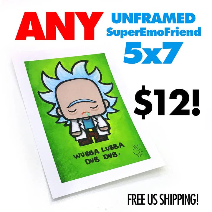 YOU CHOOSE UNFRAMED PRINTS for wholesale by SuperEmoFriends
