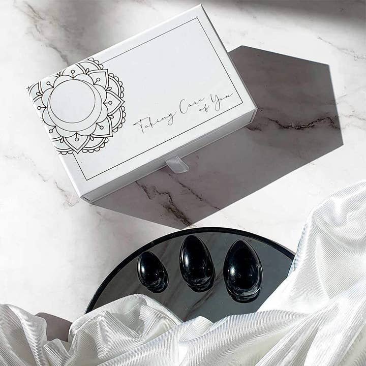 Vives de la Cortada S.L - Wholesale Spiritual Stone/Crystal - Yoni Obsidian Eggs Pack