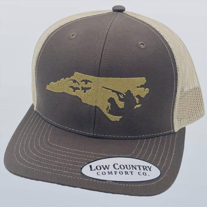 North Carolina Duck Brown/Khaki Hat for wholesale by Riverbed Threads