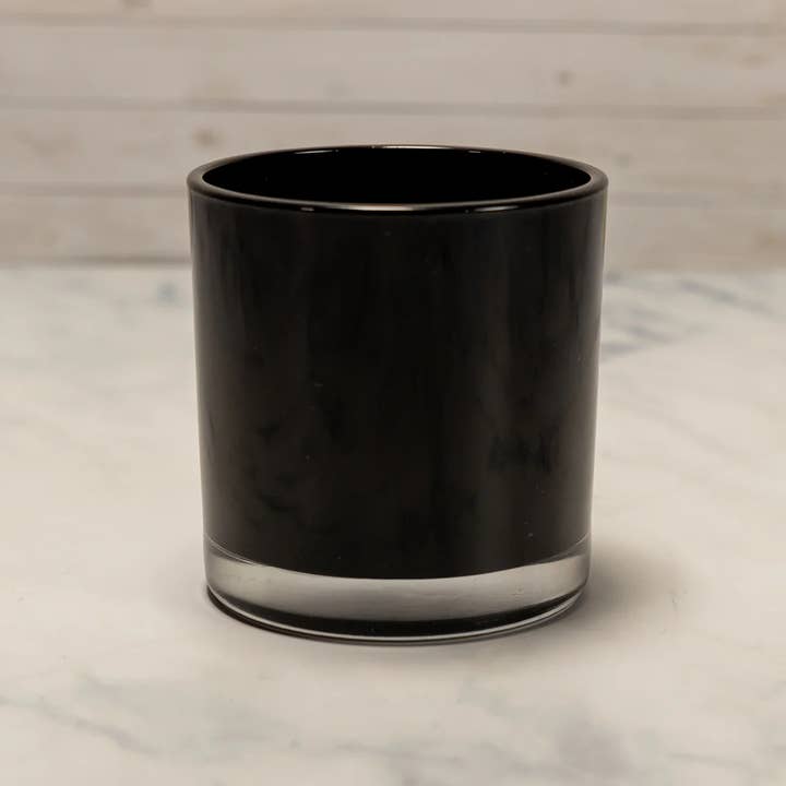 General Wax & Candle Company - Wholesale Candle Holder - 9.5 oz Monticiano Black - Candle Making Glass