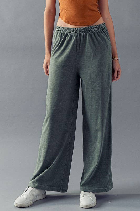 Urban Daizy - Wholesale Pants - Women's - Vintage Wash Cotton Flare Yoga Pants

23