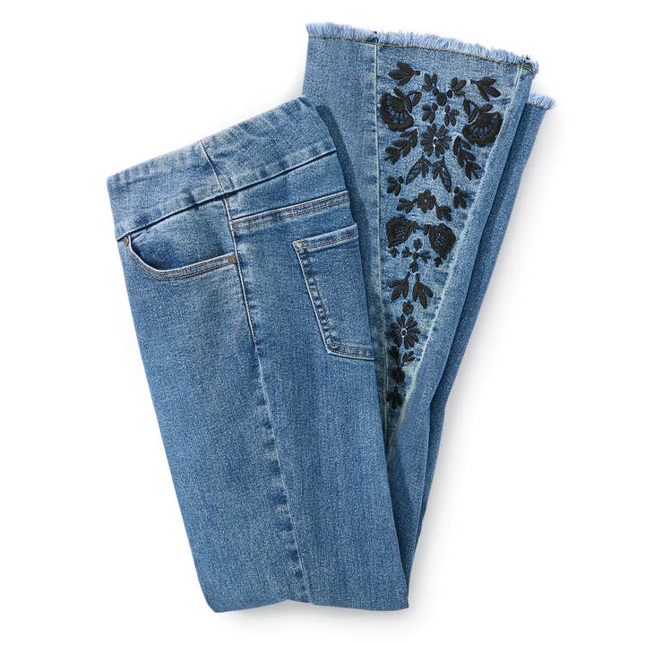 Embroidered Bootcut Jean for wholesale by Back in the Saddle