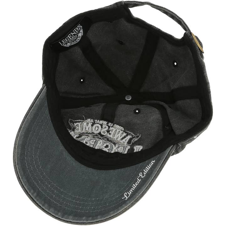 Pavilion - Wholesale Baseball Cap - Unisex - Legend - Black Washed Cotton Twill Hat7