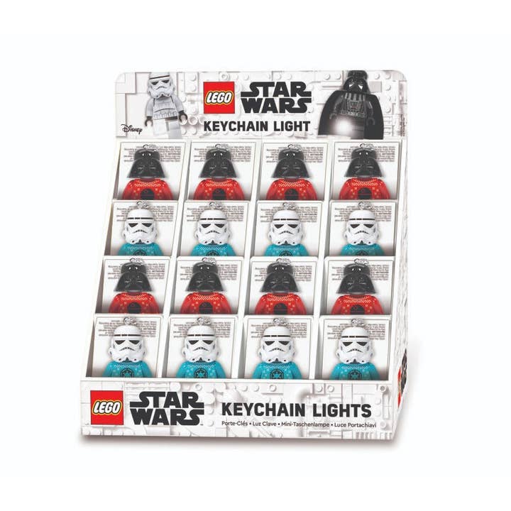 LEGO Star Wars Holiday Sweater Empire LED Keychain 16ct CDU for wholesale by Santoki LEGO Lights