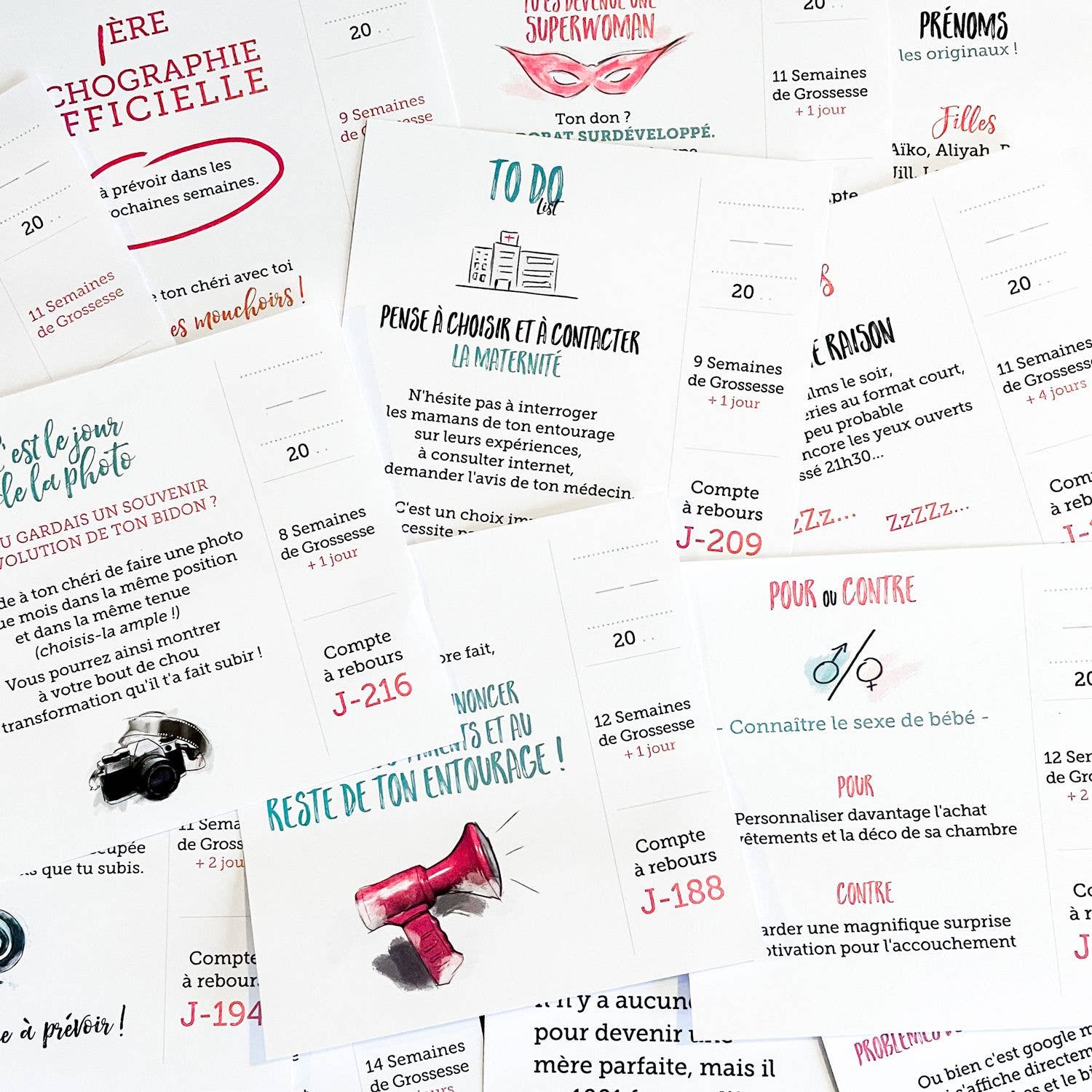 Des Contes de 9 Mois - Wholesale Calendar - Mother to Be Pregnancy Calendar1