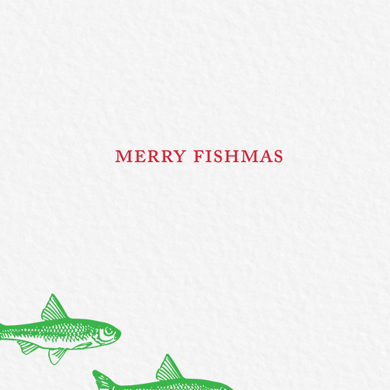 Ampersand M Studio - Wholesale Christmas Card - Merry Fishmas Christmas Holiday Greeting Card2