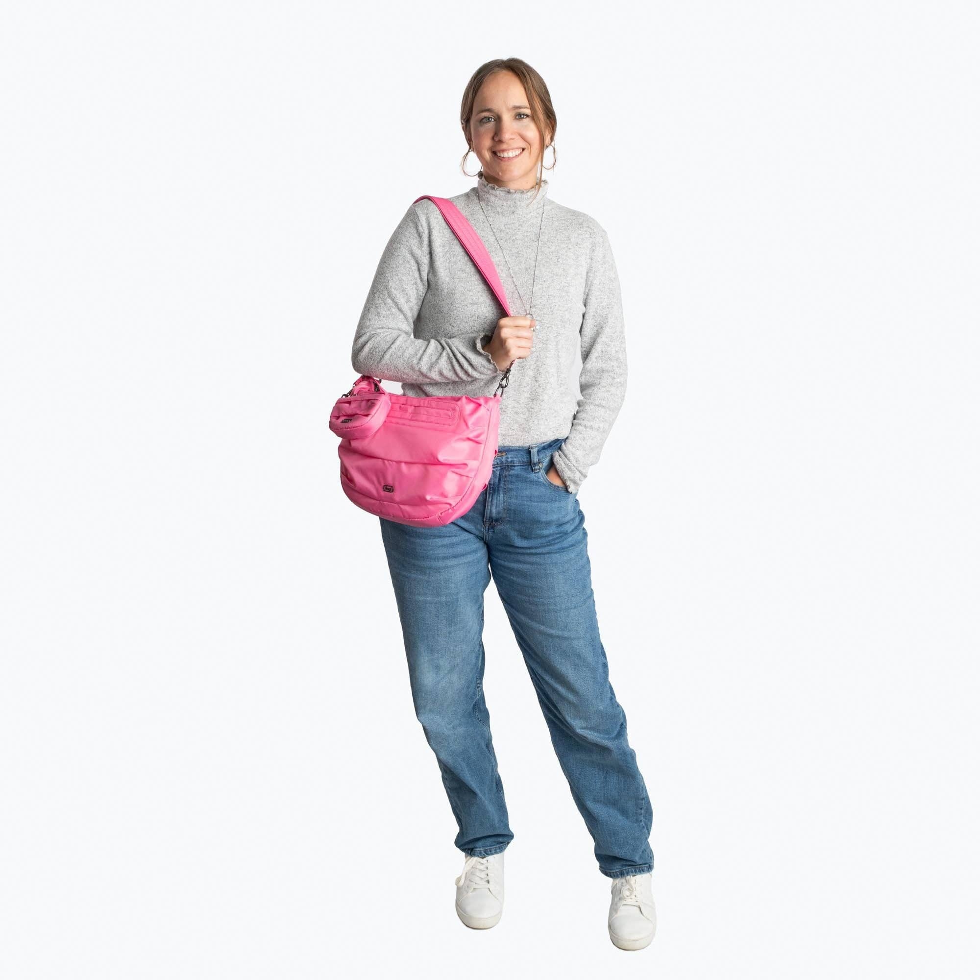 Lug - Wholesale Crossbody Bag - Women's - Scuffle Pleated Crossbody Bag with Disco Pouch22