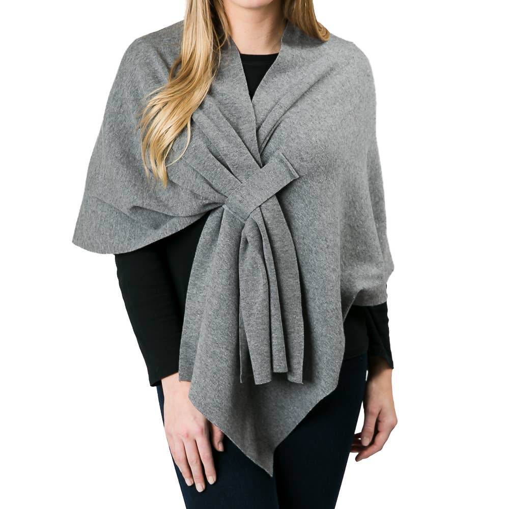 Top It Off - Wholesale Wrap - Women's - Katie Knit Solid Keyhole Wrap-Soft & Stylish Shawl9