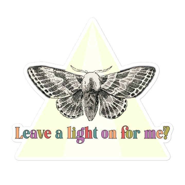 "A Moth's Request" - Sticker for wholesale by Tiny Cow Designs