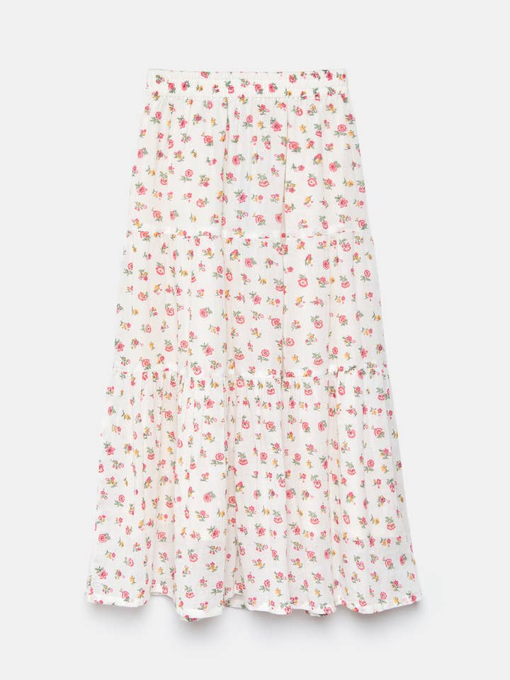 Falda con estampado floral (544203-188) para venta al por mayor de Lanidor Kids