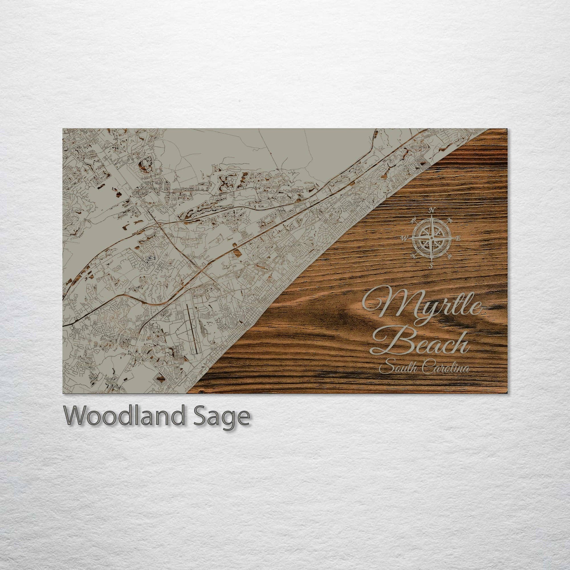 Fire & Pine - Wholesale Map - South Carolina: Myrtle Beach  Street Map1