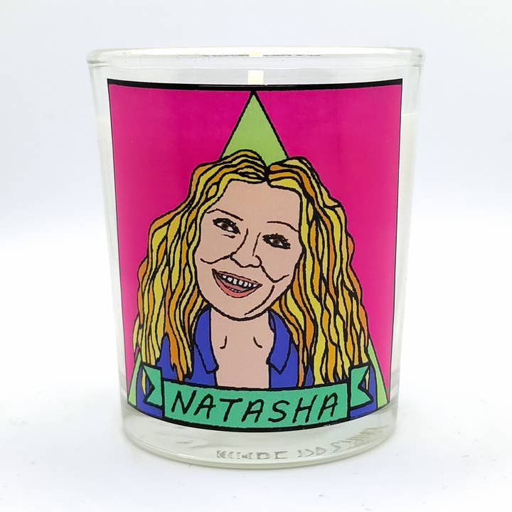 Candela votiva in vetro Natasha Lyonne per la vendita all'ingrosso da parte di Flaming Idols