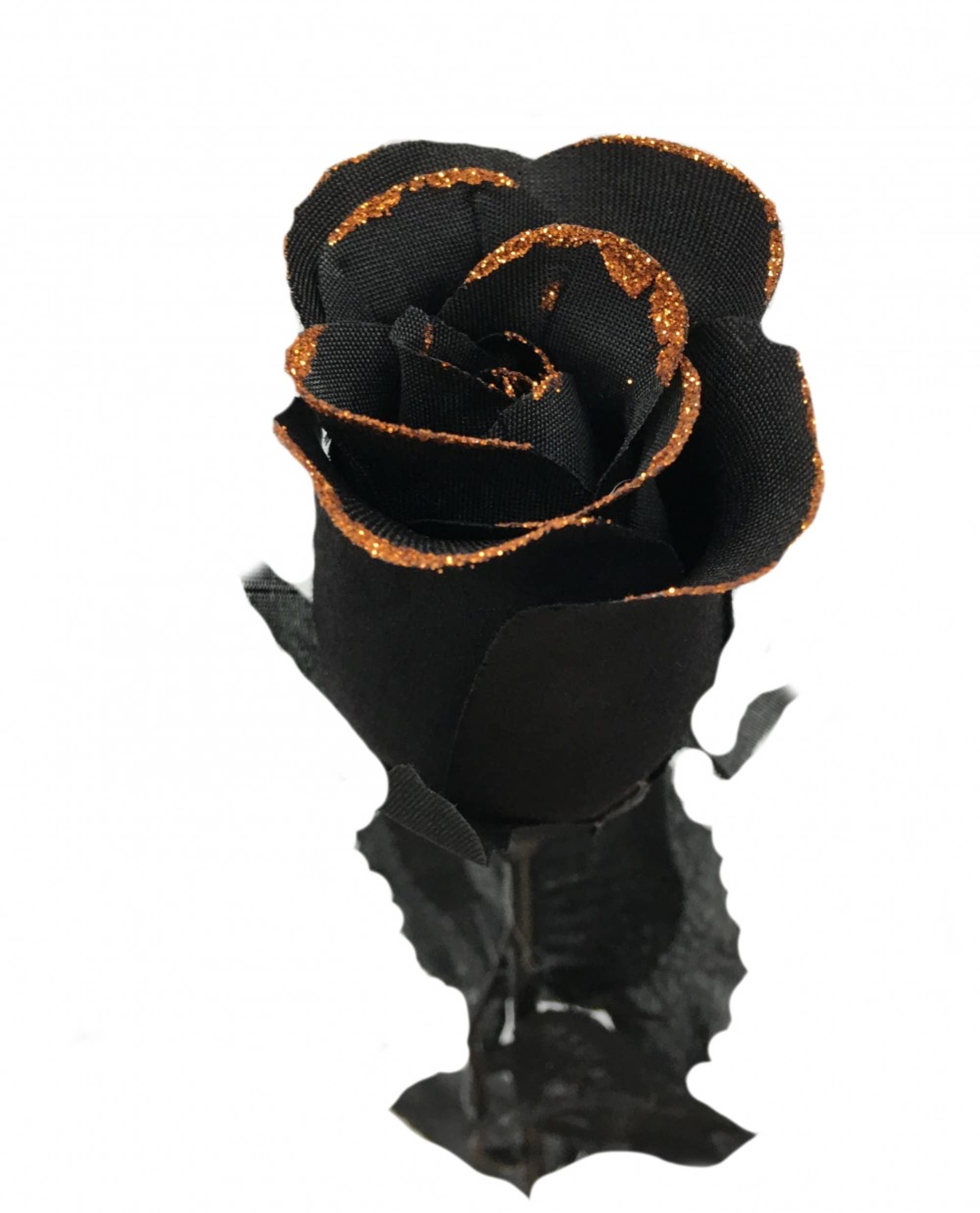 Angel Isabella - Wholesale Artificial Flowers - 24"Halloween Artificial Glittered Rose gothic decor wedding0