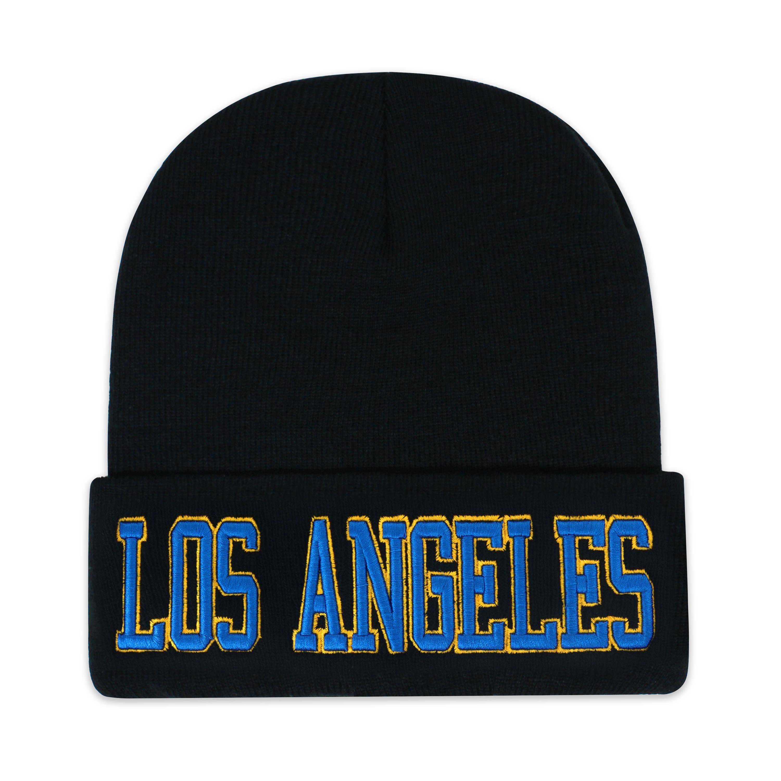 ChoKoLids - Vente Bonnet – unisexe - Bonnets noirs en tricot brodé 3D Football Sports Team City16