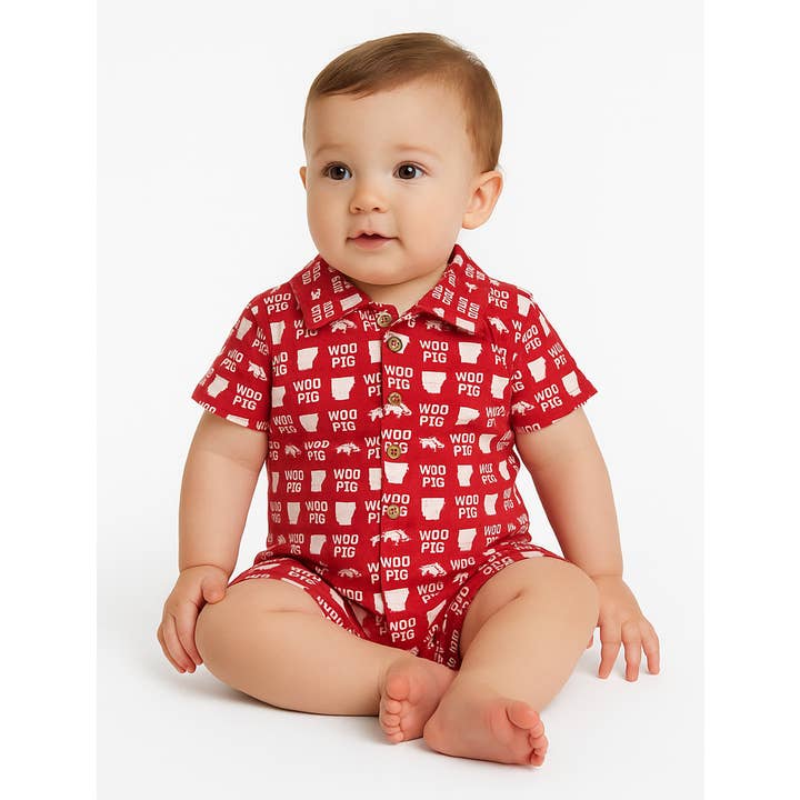 The Unisex Twill Button-Up Onesie | Arkansas for wholesale by Stewart Simmons