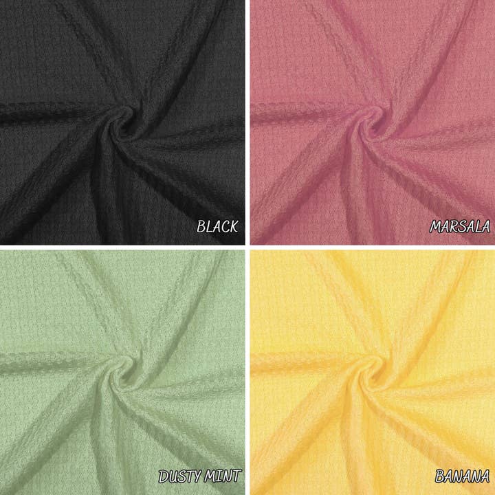 JNSfabric - Wholesale Fabric - WAFFLE-P/D fabric. Solid Color Pattern Textured Fabric.| sweater fabric | polyester | knit fabric | fabric by the yard4