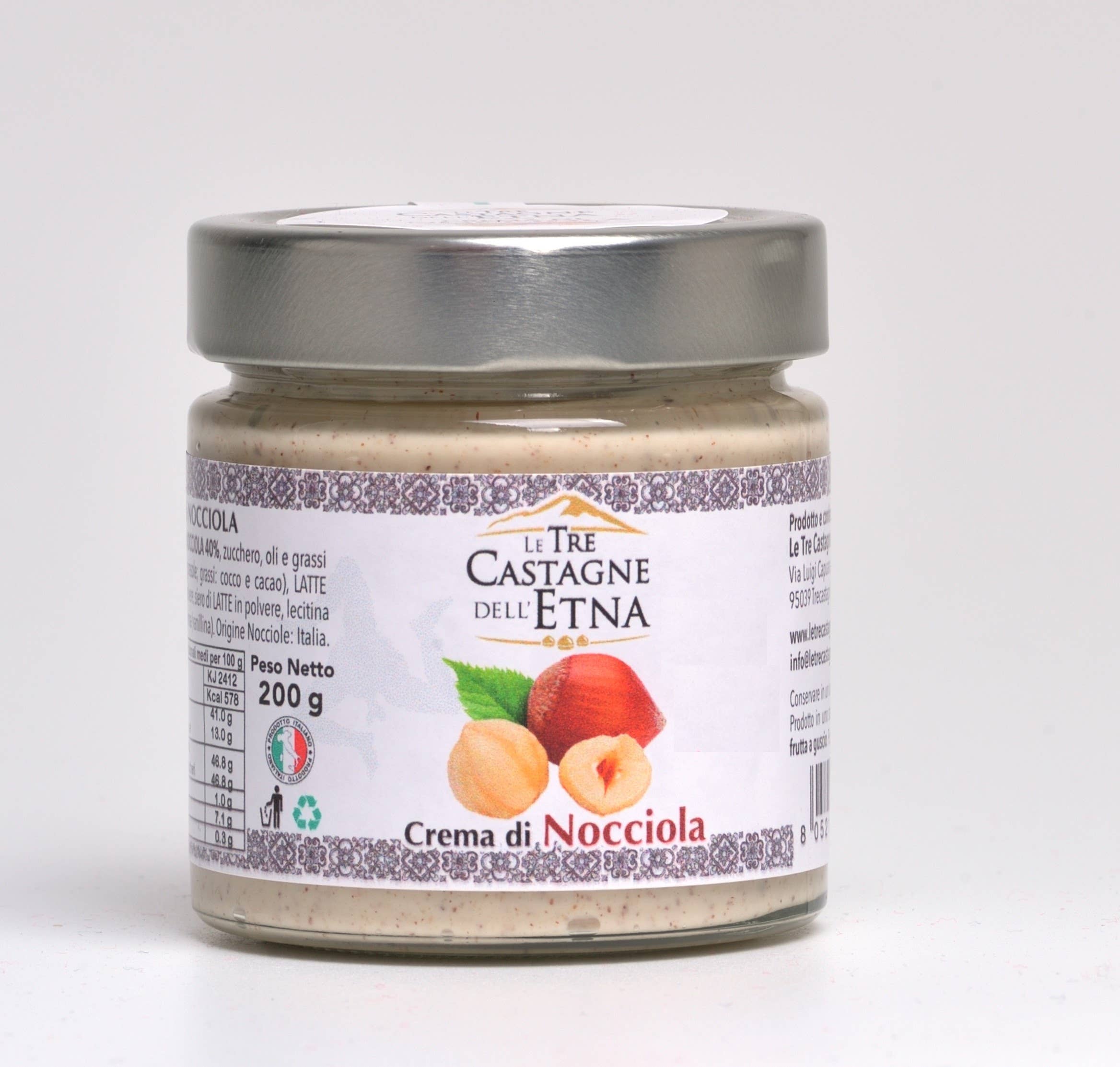 Le Tre Castagne dell'Etna - Wholesale Nut Butter - Sicilian Hazelnut Cream 200g