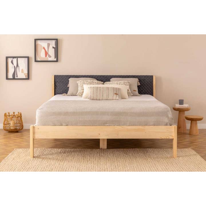 Deholzwart GmbH - Wholesale Bed - İstanbul model wooden bed single pine wood- NATURE4
