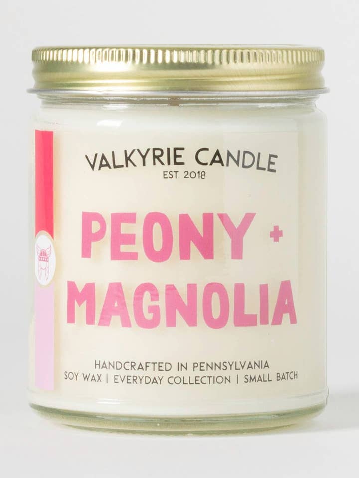 Peony + Magnolia Soy Candle for wholesale by Cedar Witch Goods