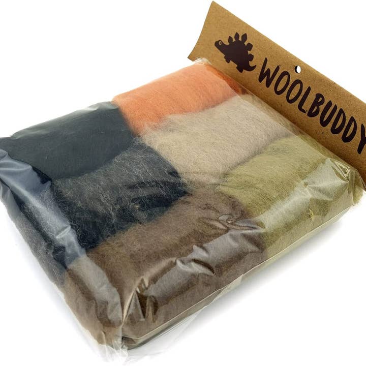 Woolbuddy - Wholesale Craft Supplies - Corriedale Wool Fiber Sampler – Natural Roving for Spinning 7