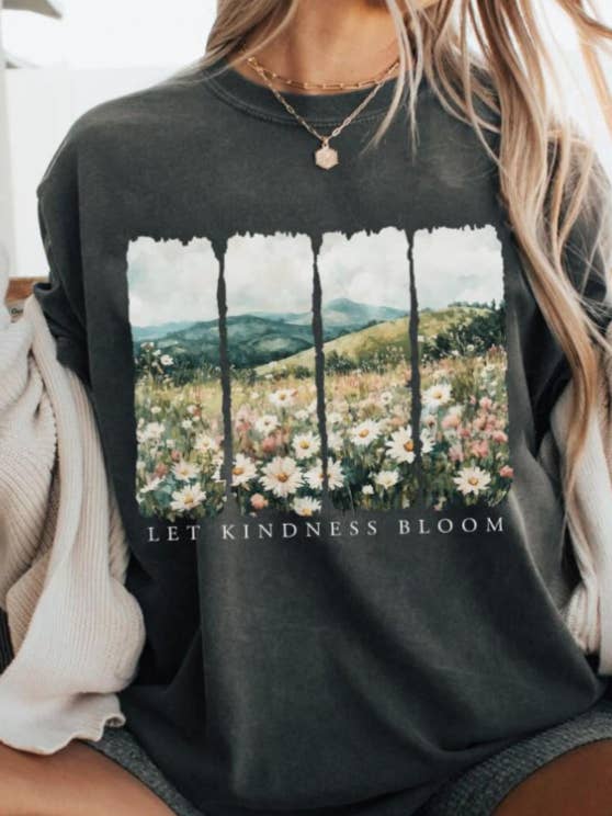 Lascia che la gentilezza sbocci maglietta per la vendita all'ingrosso da parte di Boho Bloom Emporium