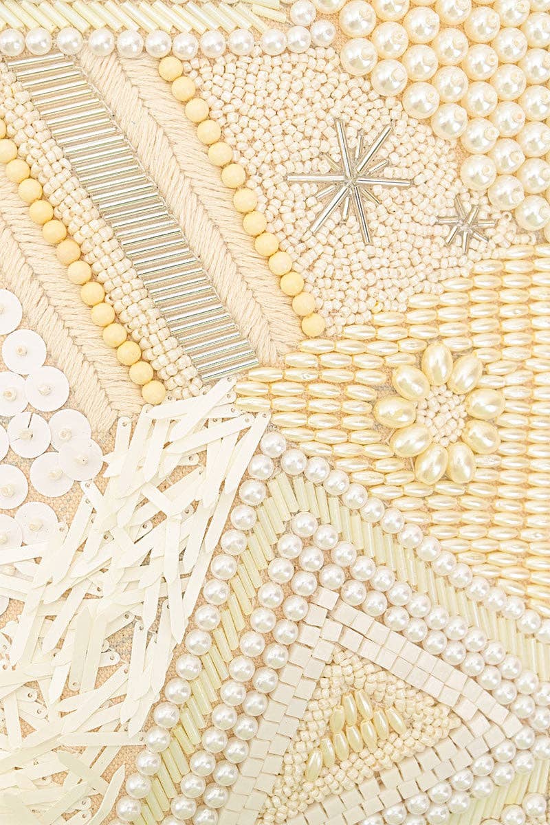 America & Beyond - Wholesale Shoulder Bag - Women's - Shimmering Sands Embellished Shoulder Bag1