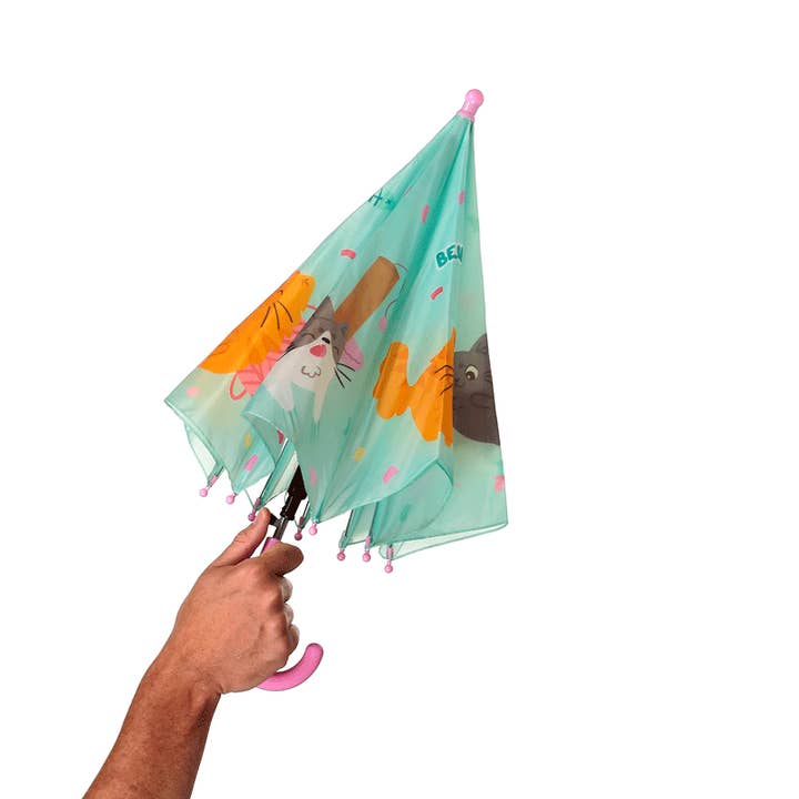 Puckator Ltd - Wholesale Umbrella - Kids - Beans & Co Cats Kids Umbrella1