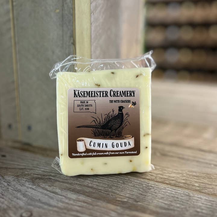 Cumin Gouda for wholesale by Kasemeister Creamery